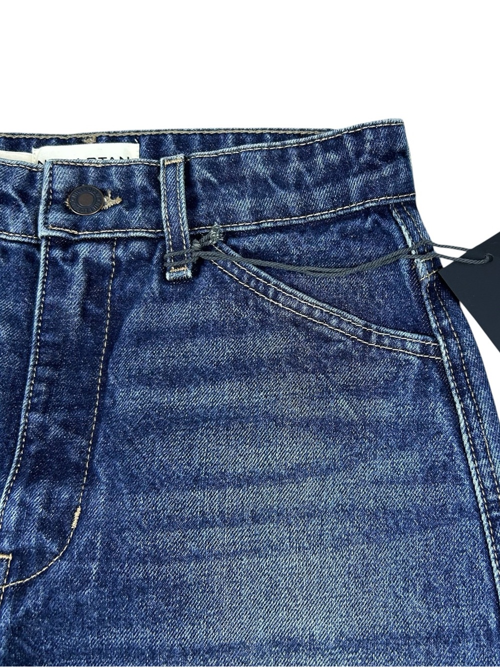 Nili Lotan Otis Barrel Leg Jeans Size 24 High Rise Simon Wash Denim Grunge NWT - Picture 5 of 16